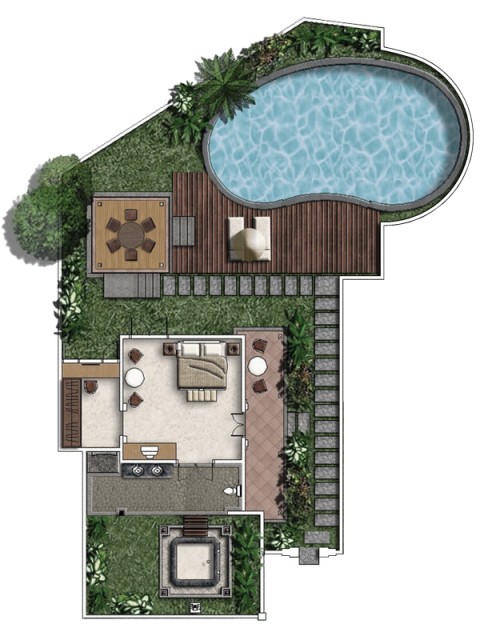 Floorplan Villa NUSA DUA B143