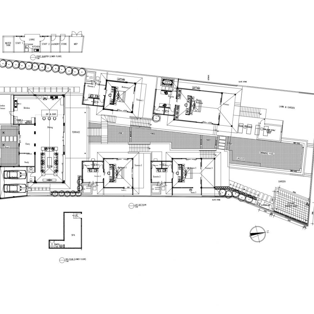 Floorplan Villa NUSA DUA 1383